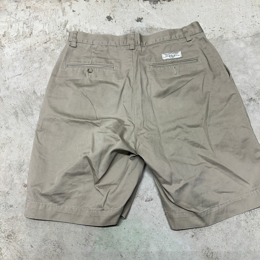 Polo Ralph Lauren Prospect Shorts Mens 31 Beige Cotton Casual Chino Classic - Picture 8 of 9